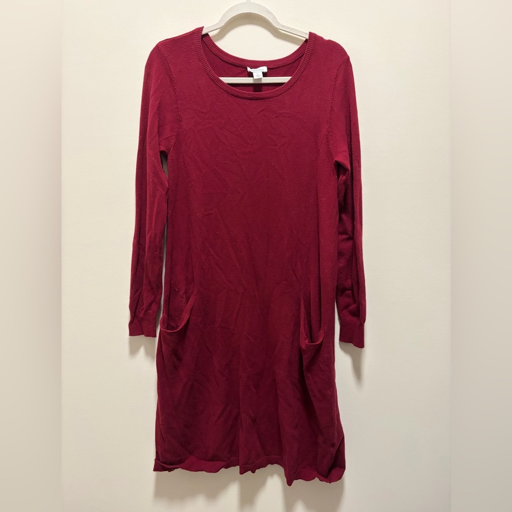 Sundance Red Tunic Dress with Pockets Size Small